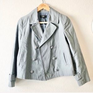 Talbots | Gray/Blue Crop Style Jacket Sz 10p